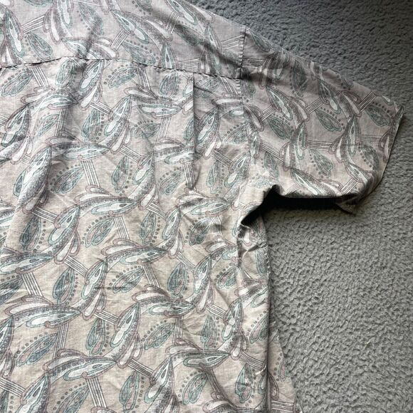 ONO Hawaiian Shirt Mens XL Aloha Camp Tropical Button Up Short Sleeve - Picture 12 of 15